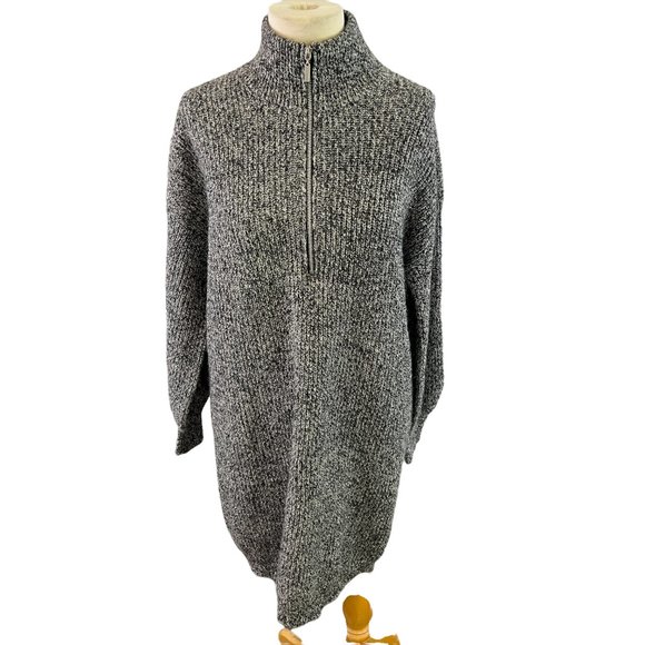 NWOT VERO MODA Pepper Half Zip Long Sleeve Sweater Dress (S) - Picture 4 of 14